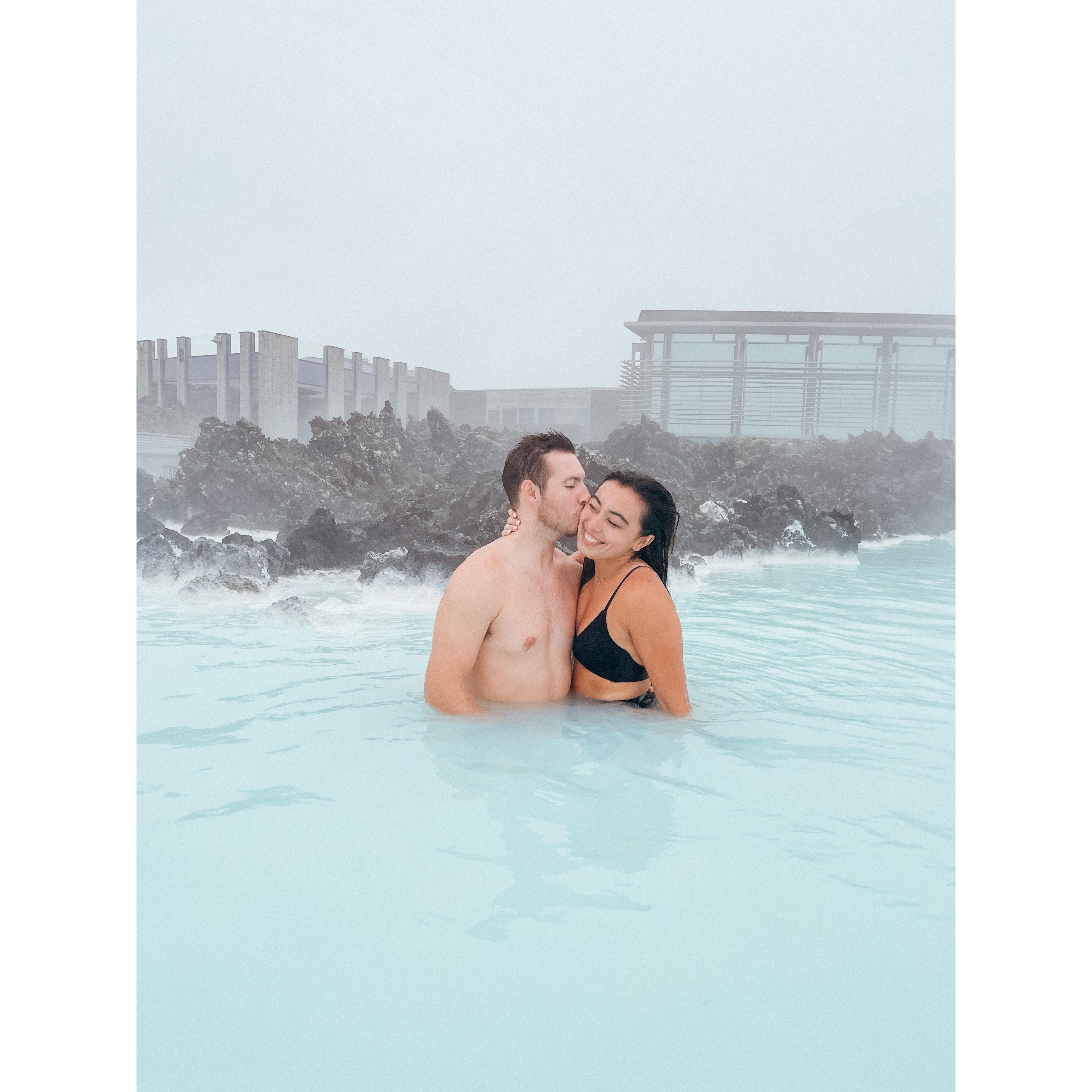 First International Trip together -- Blue Lagoon in Iceland