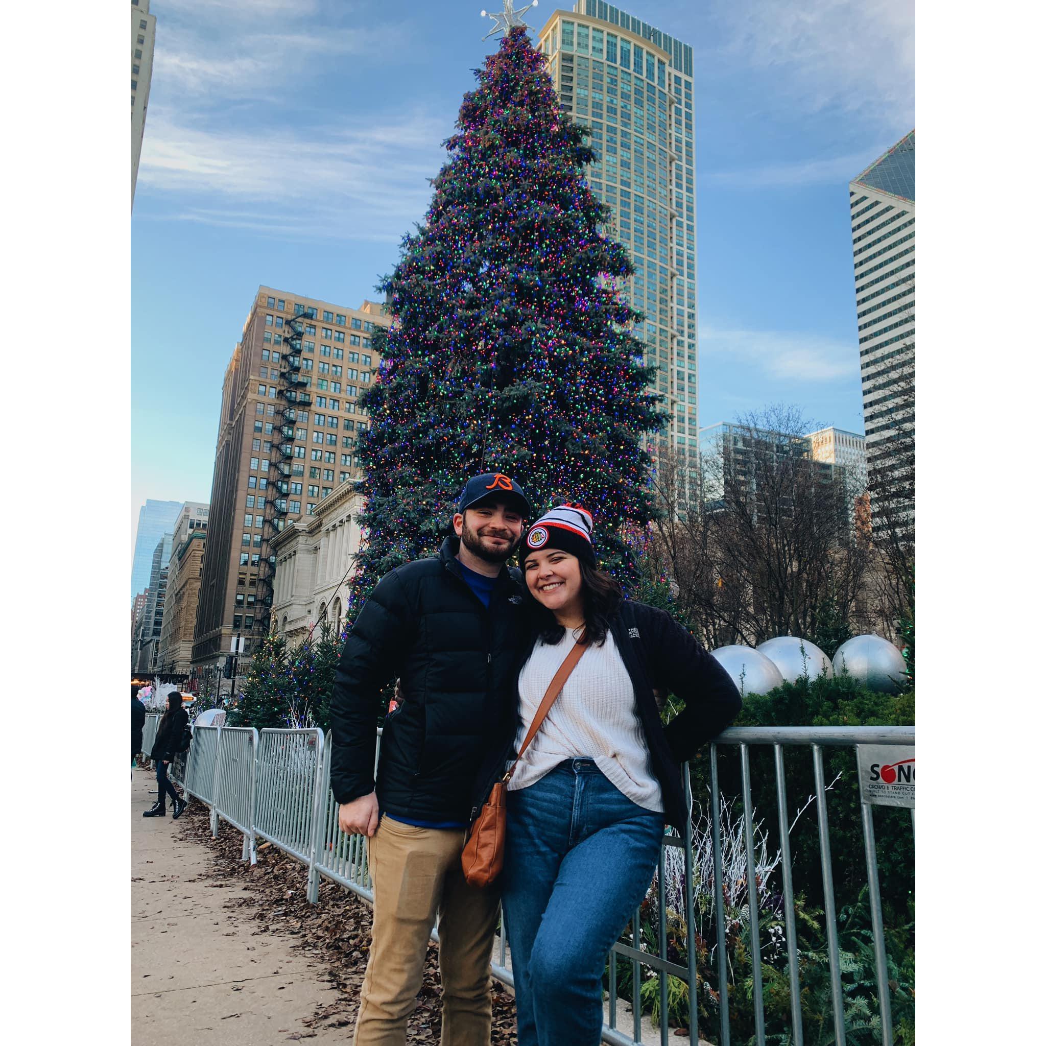 We love our trips to Chicago, this was in December 2021
