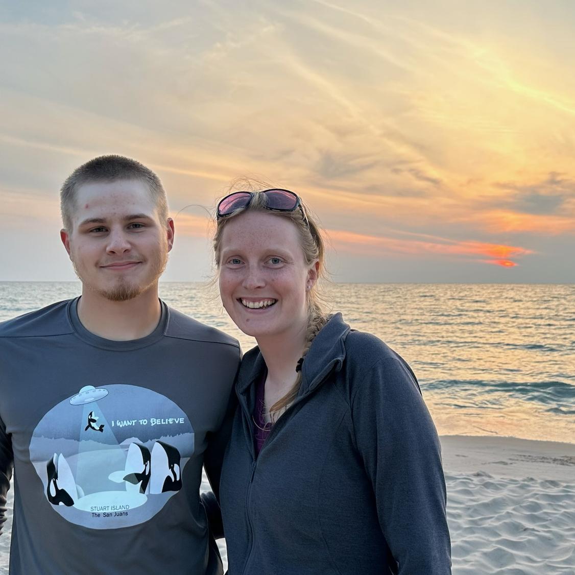 Sunset over Lake Michigan. Aug. 2023