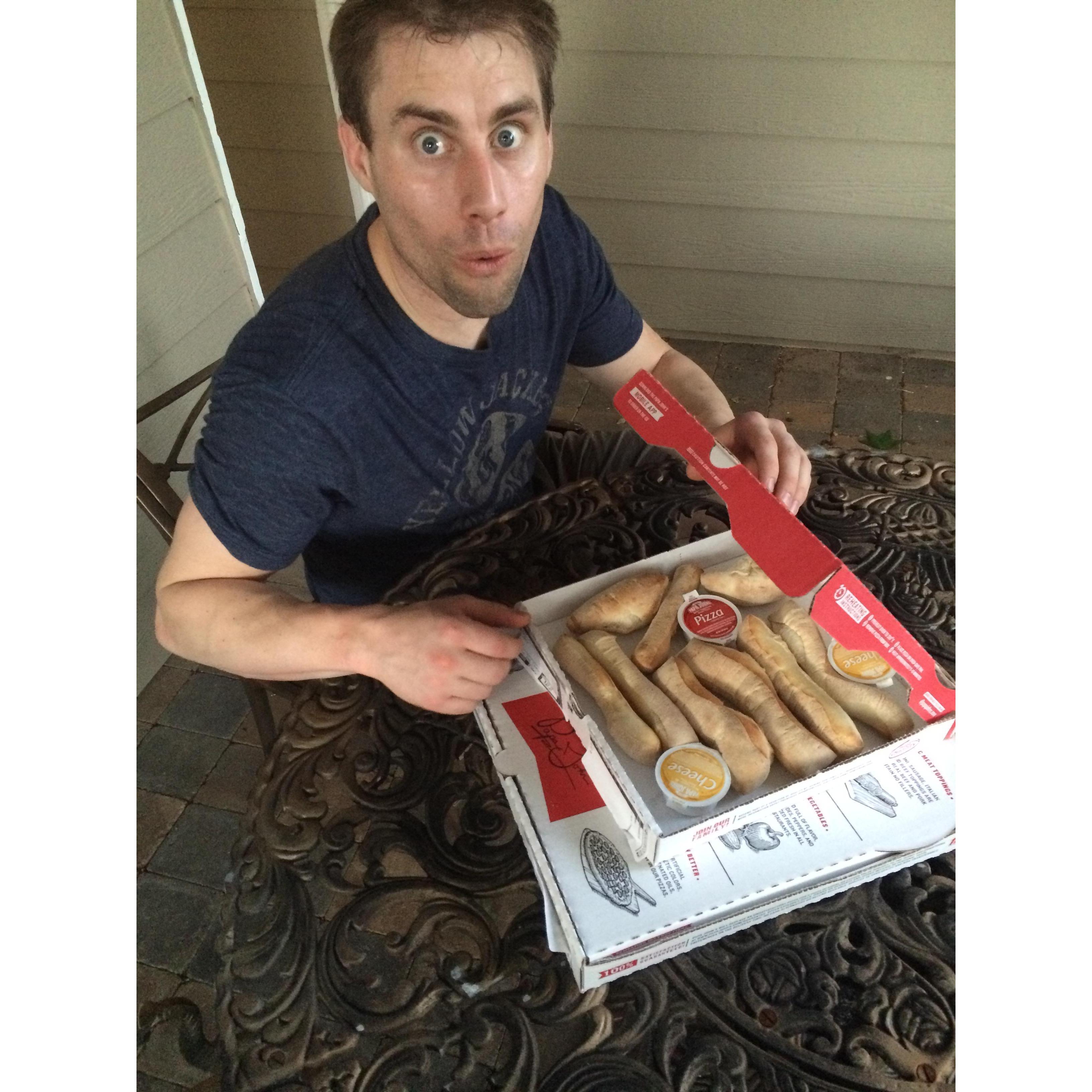 First meal in the new house