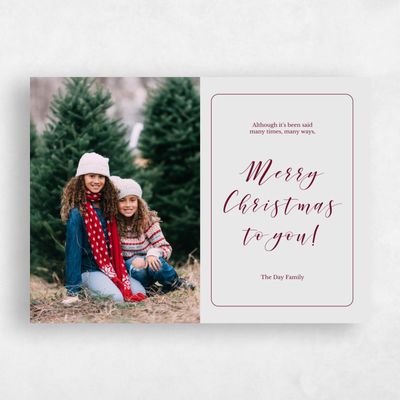 Grey Holiday Card - Seneca