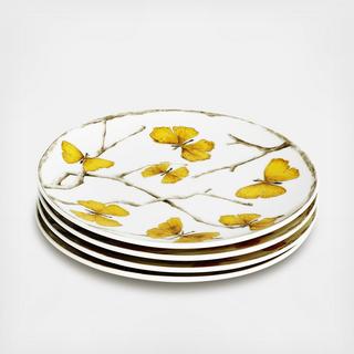 Butterfly Ginkgo Tidbit Plate, Set of 4