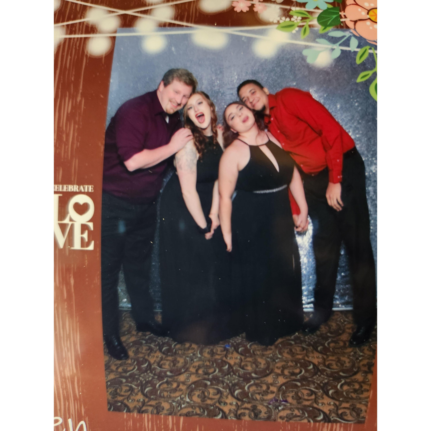 A silly picture from Megan's Wedding with Alyssa and Justin