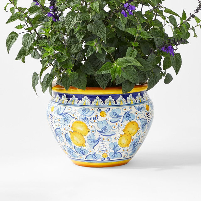 Italian Handpainted Planter, Large