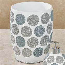 Dotted Circles Wastebasket Off White