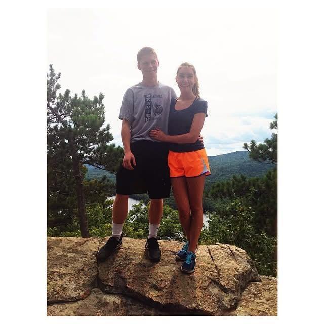 Oldest photo we can find! We started dating in the spring of 2014. This photo was taken in the summer of 2014 during a hike on Erin's first visit to NH.