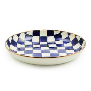 Enamel Abundant Bowl - Royal Check Color