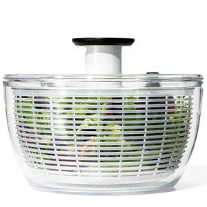 OXO Good Grips Salad Spinner - Large Lettuce & Fruit Washer, BPA-Free, Easy One-Hand Pump