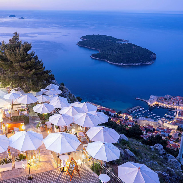 Croatia Honeymoon-Dinner at Restaurant Panorama in Dubrovnik