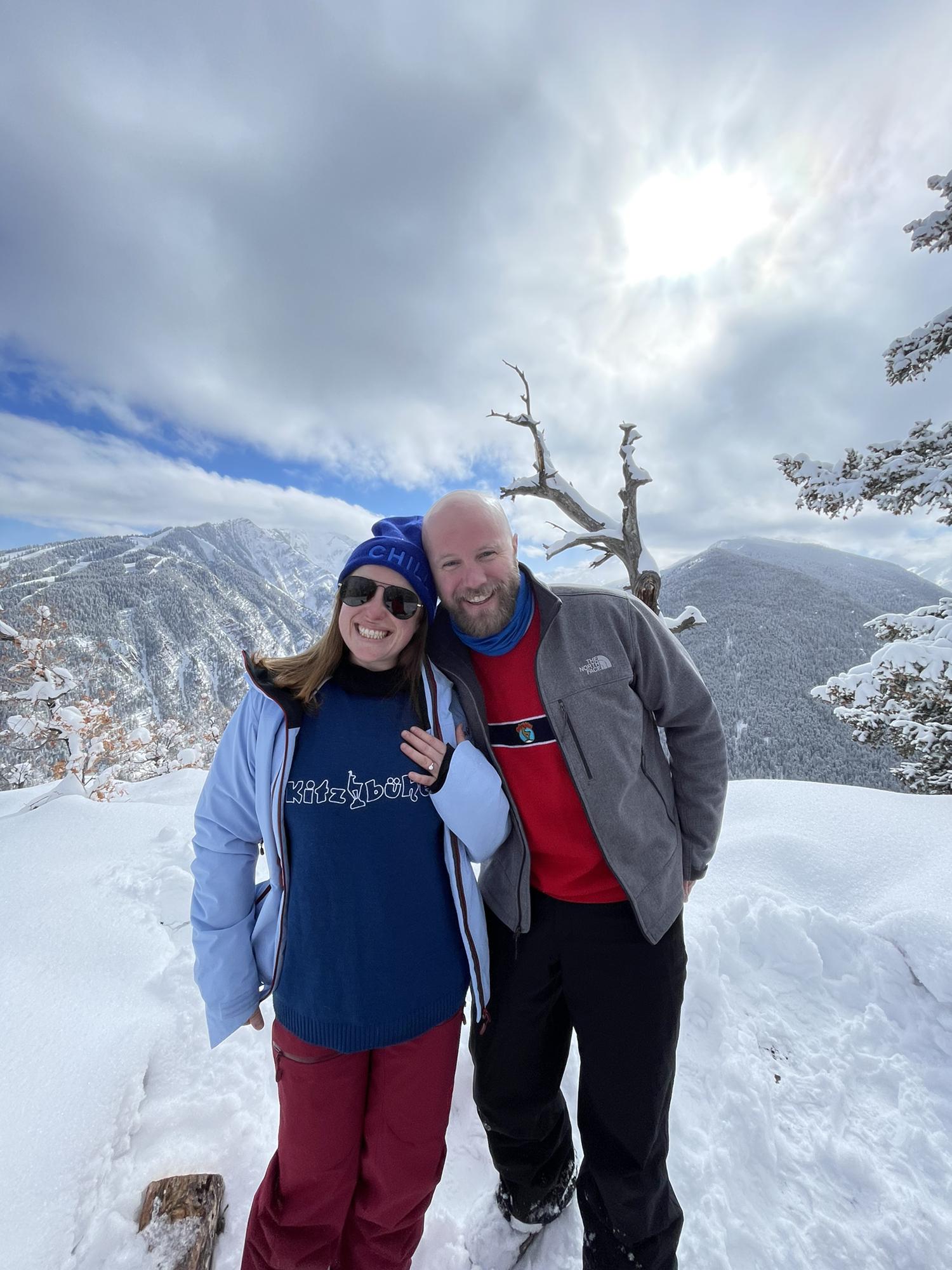 Moments after our Engagement in Aspen, CO.