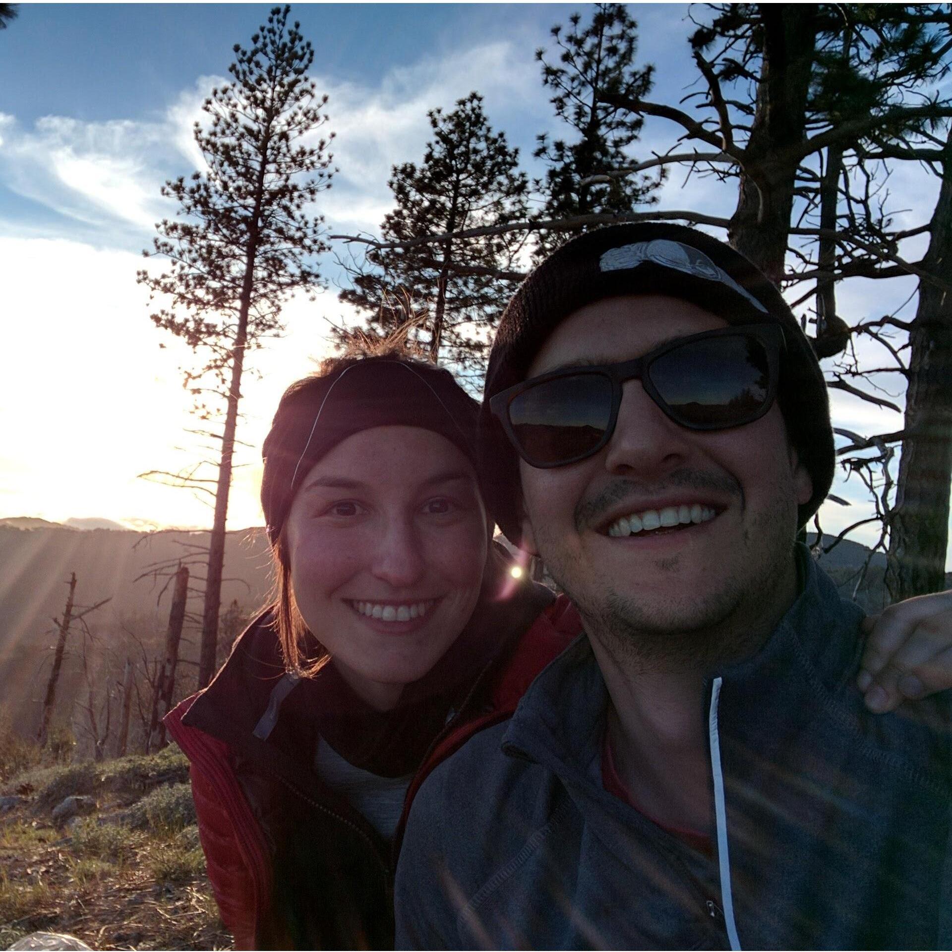 Our first backpacking trip in Big Sur.