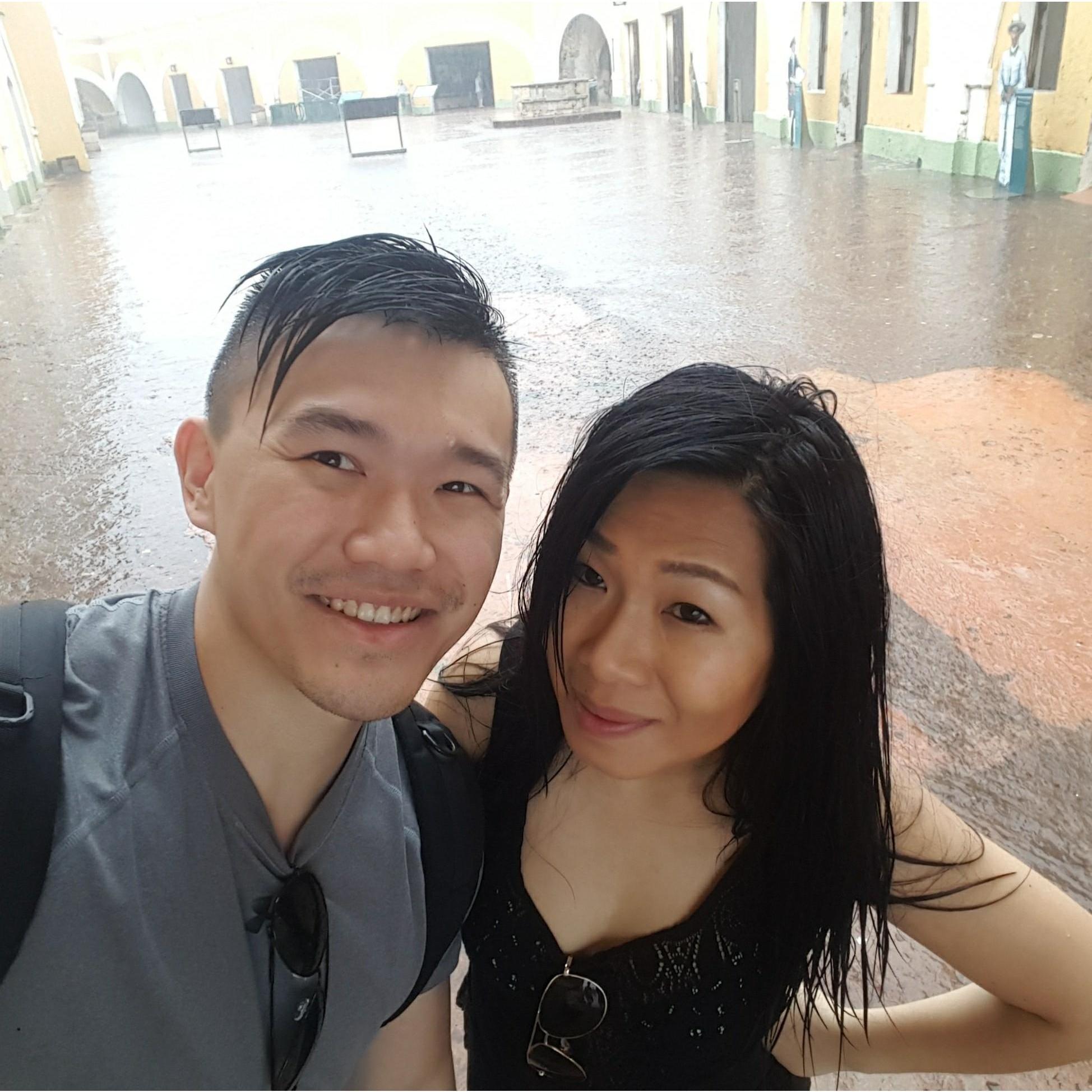 caught a rain storm in PR