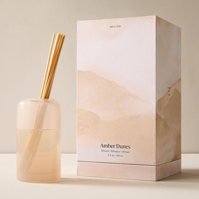 Terra Homescent Diffuser Recycled Glass, Amber Dunes, 5 oz