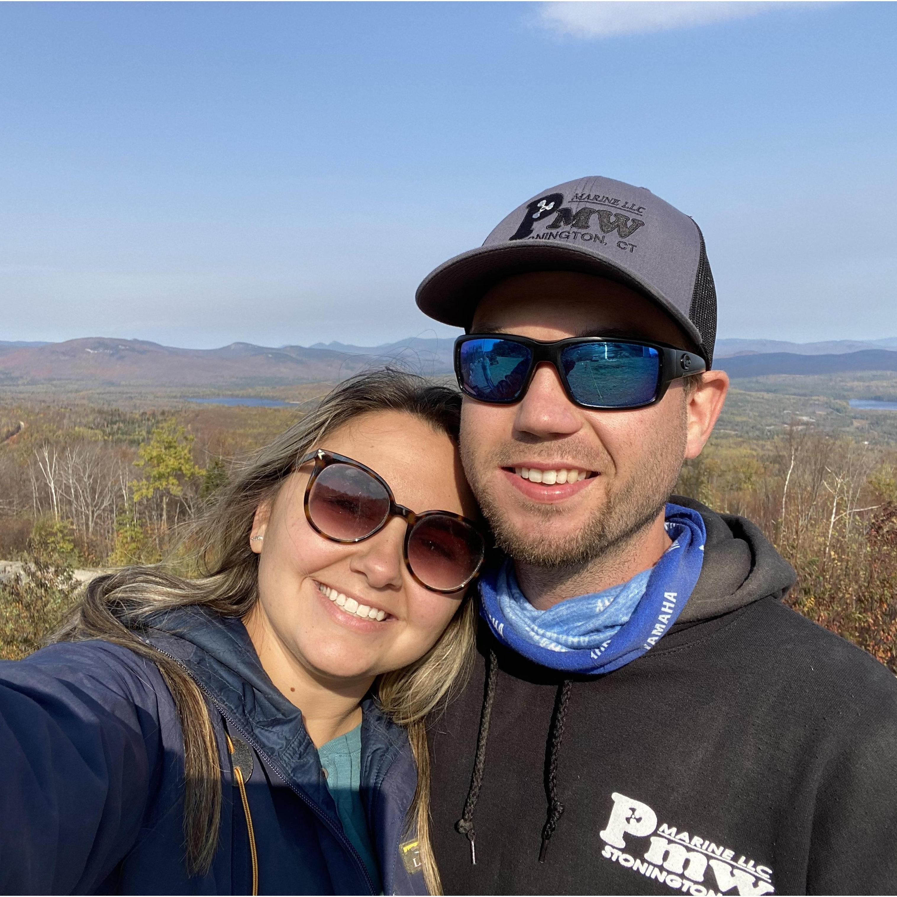 2020: Our anniversary weekend. On our 5th anniversary we went riding up in NH a few days after our engagement.
