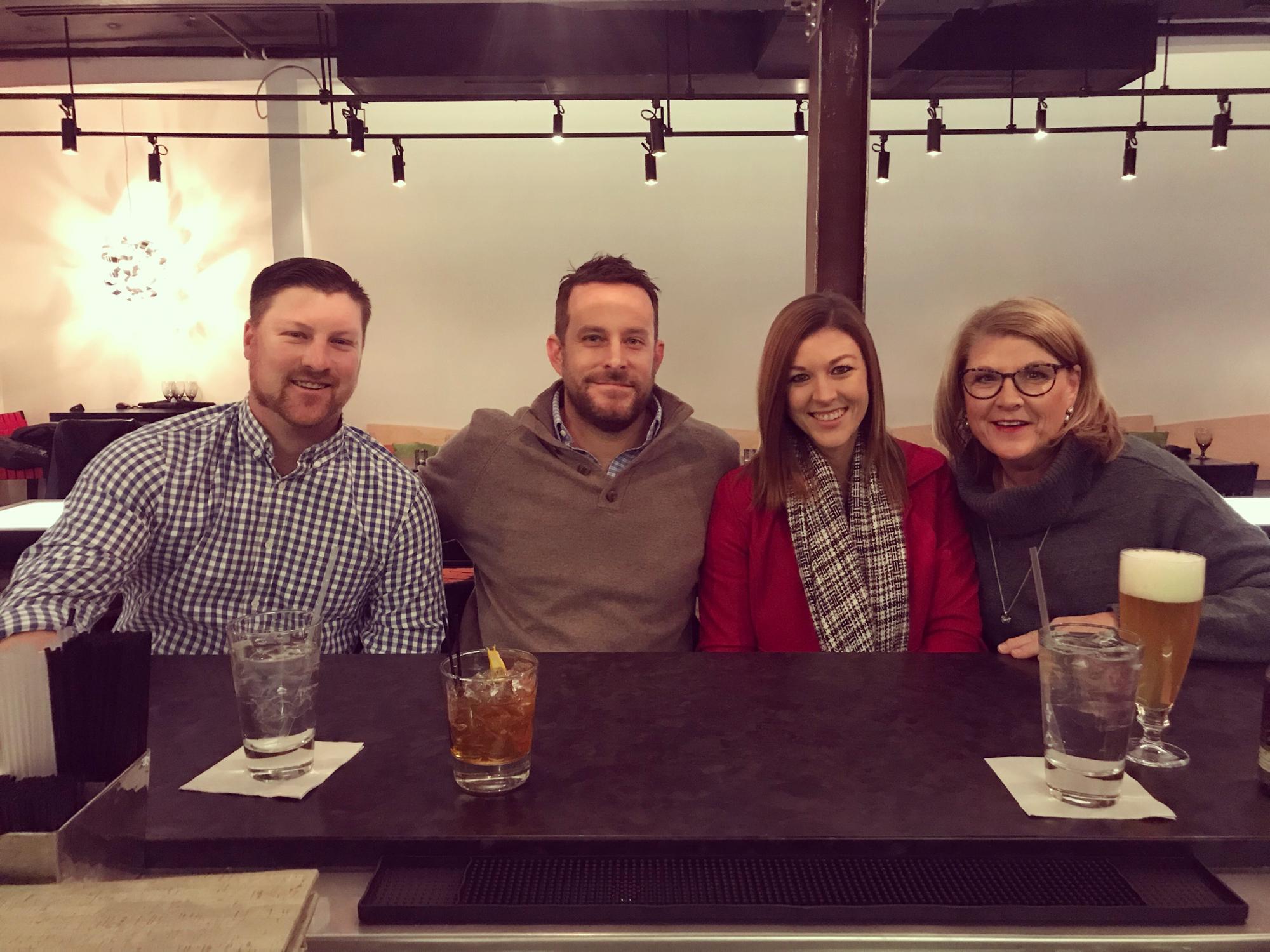 a night on the town with Mom and Jackson