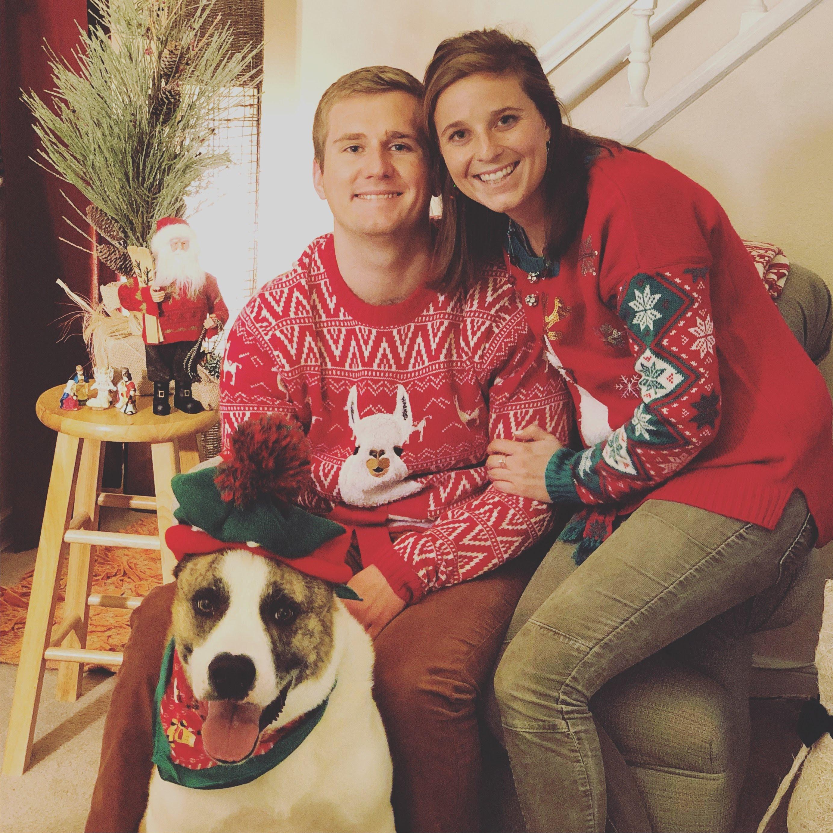 The photo we used for our first Christmas card.