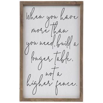 Longer Table Wood Wall Decor