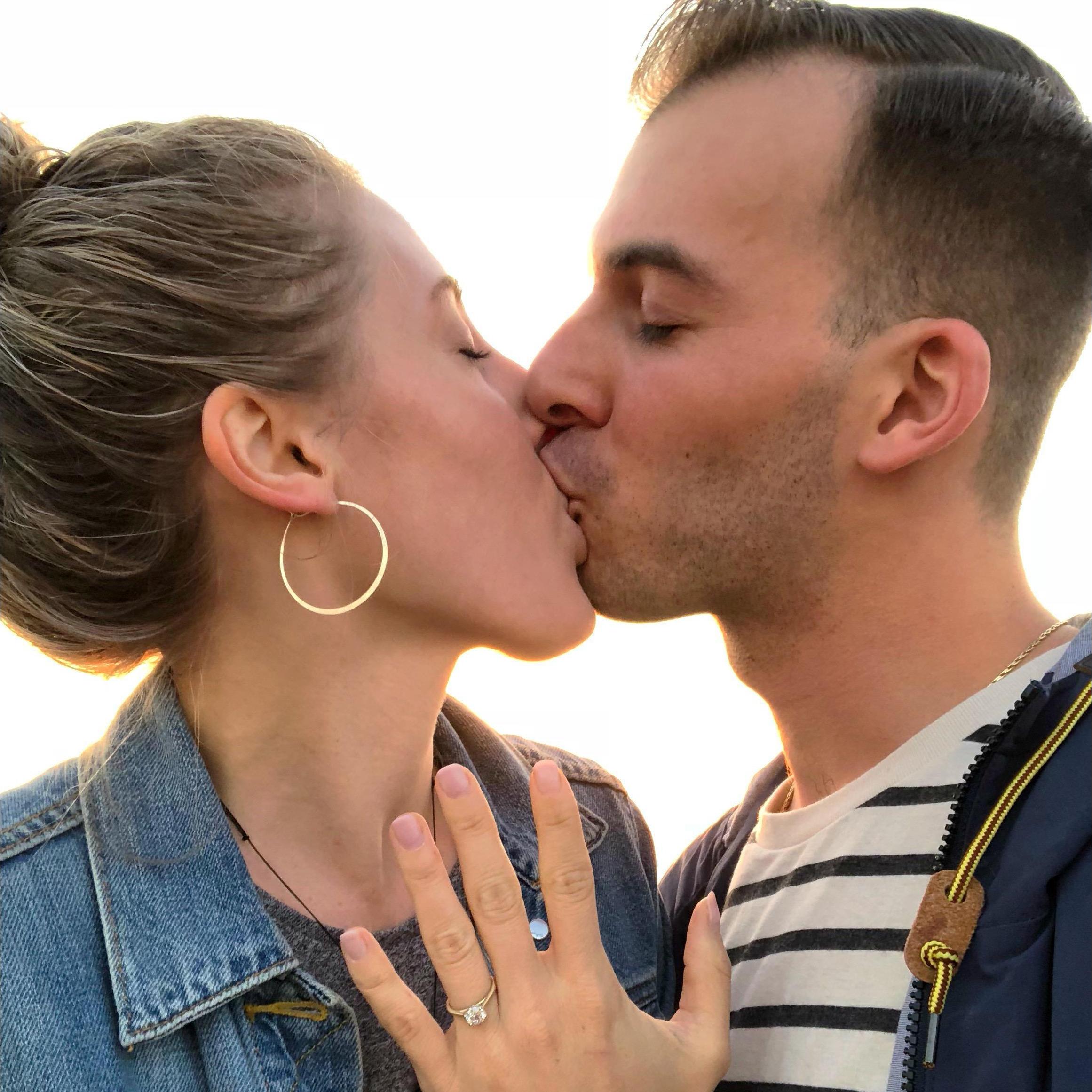 Mykel said yes and we smooched.