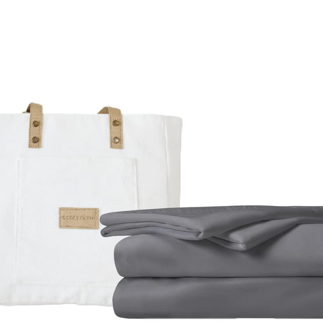 Cozy Earth Charcoal Queen Sheet Set