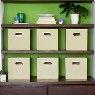 Fabric Storage Cube Bin, Set of 6