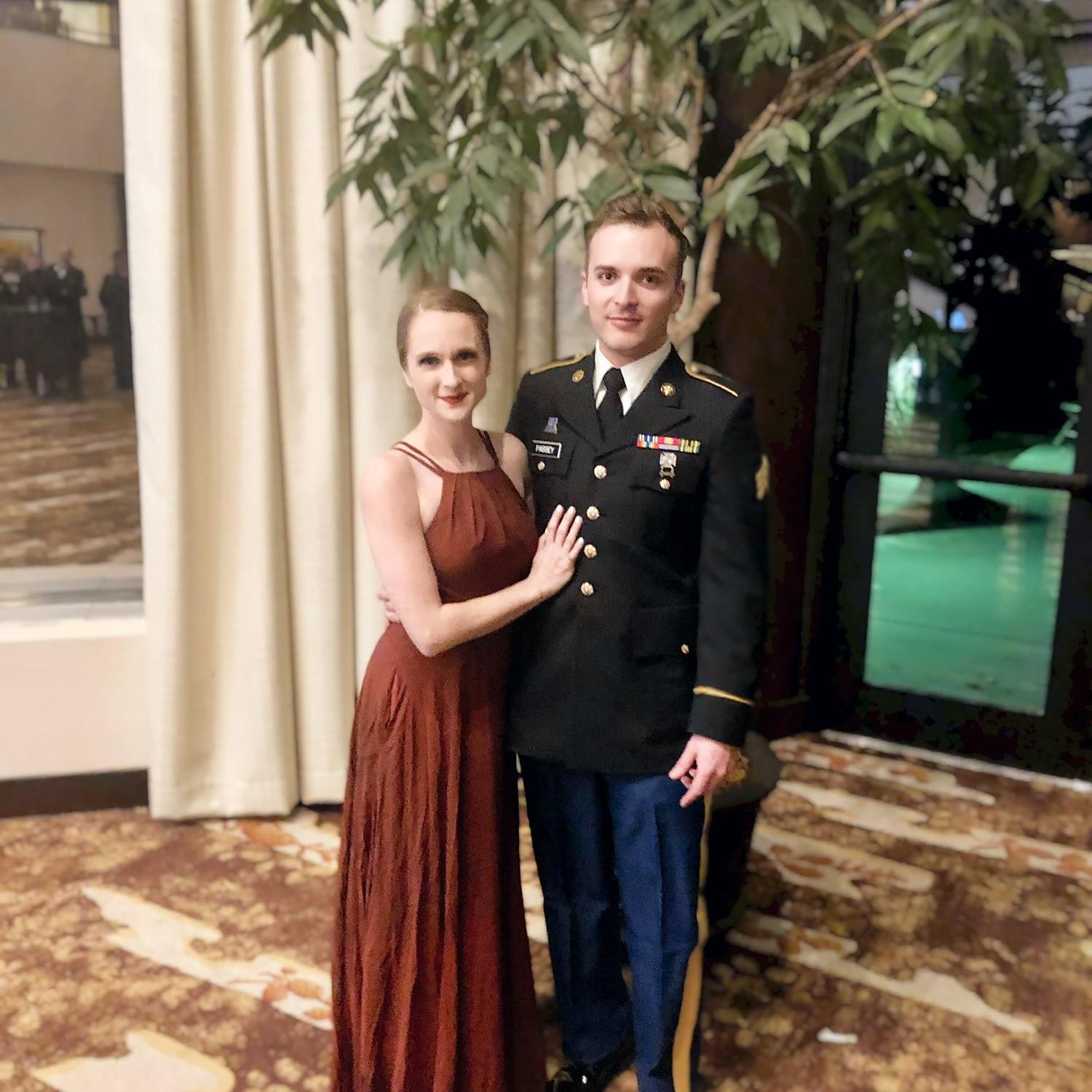 Our first picture together at Tyler’s M.I. Ball