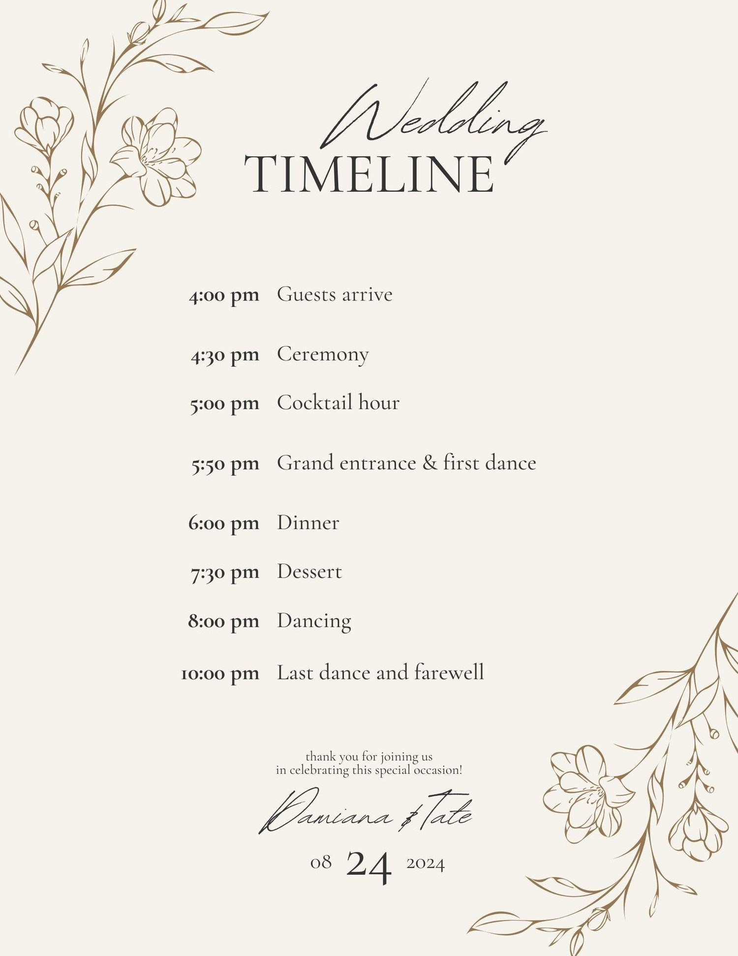 The Wedding Website of Damiana Bruno and Tate Persons