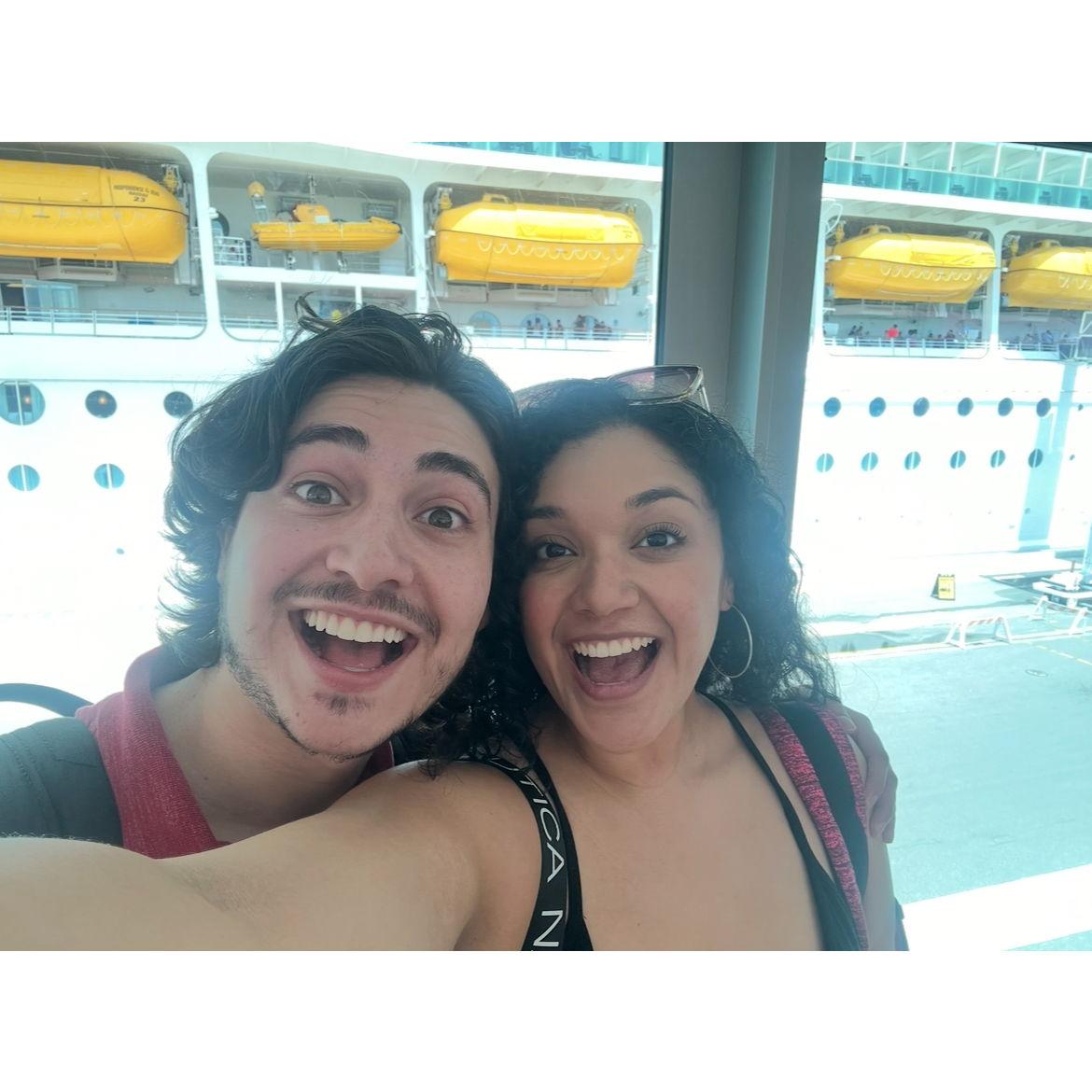 First cruise together for Andrea's birthday. August, 2023