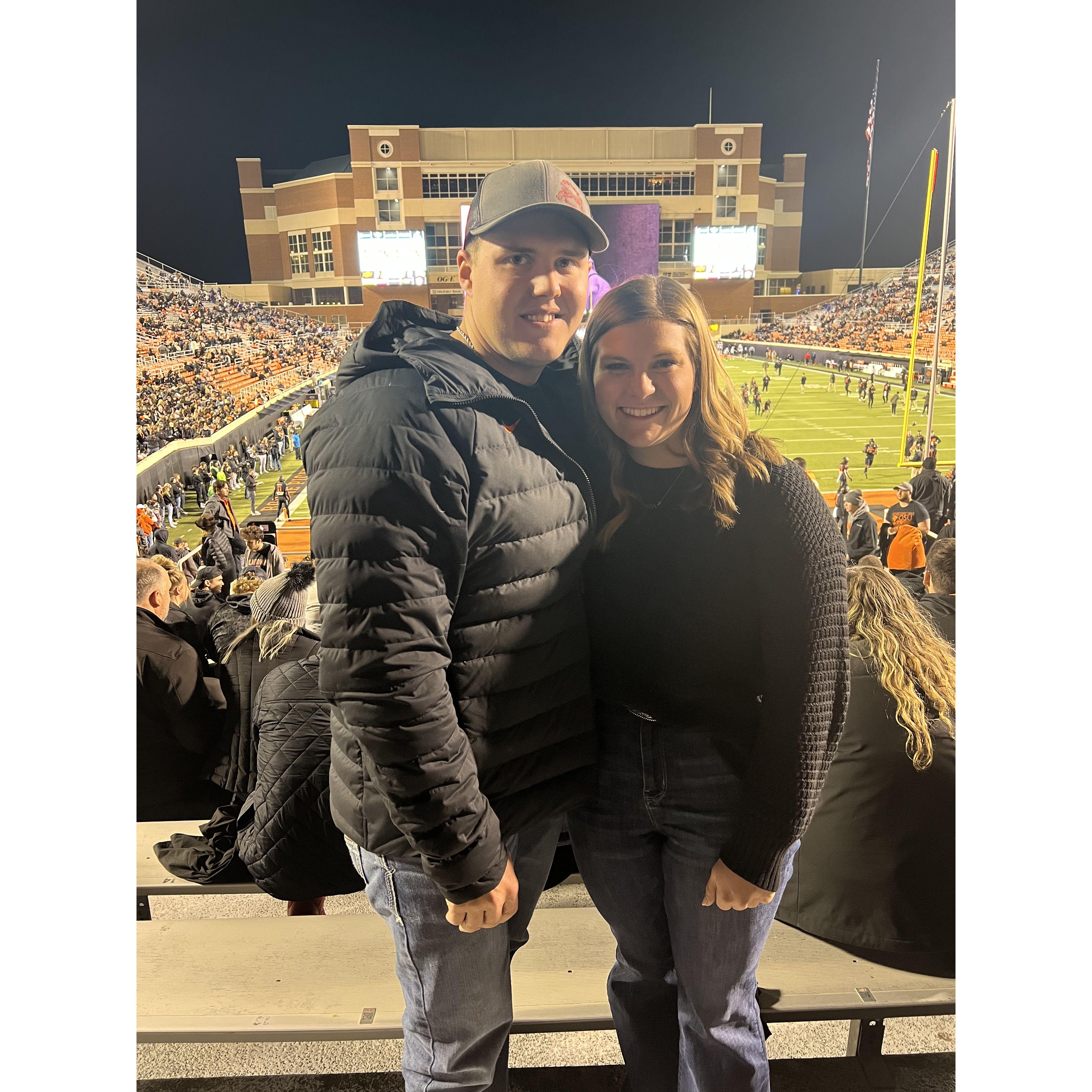 First picture together - Go Pokes!