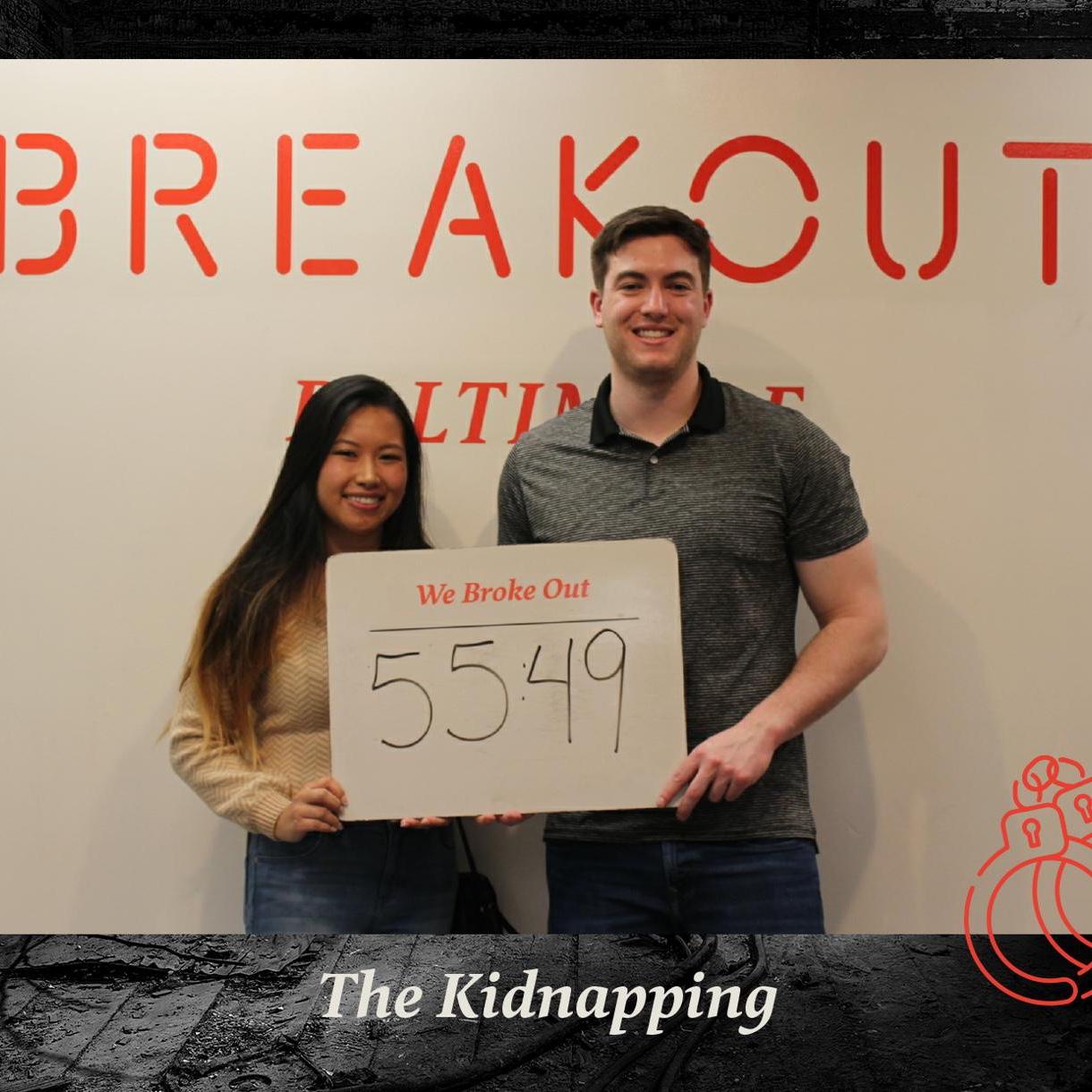 Our second date!! We did an escape room. We never got out. We are actually still trapped there. If you are reading this, please help!