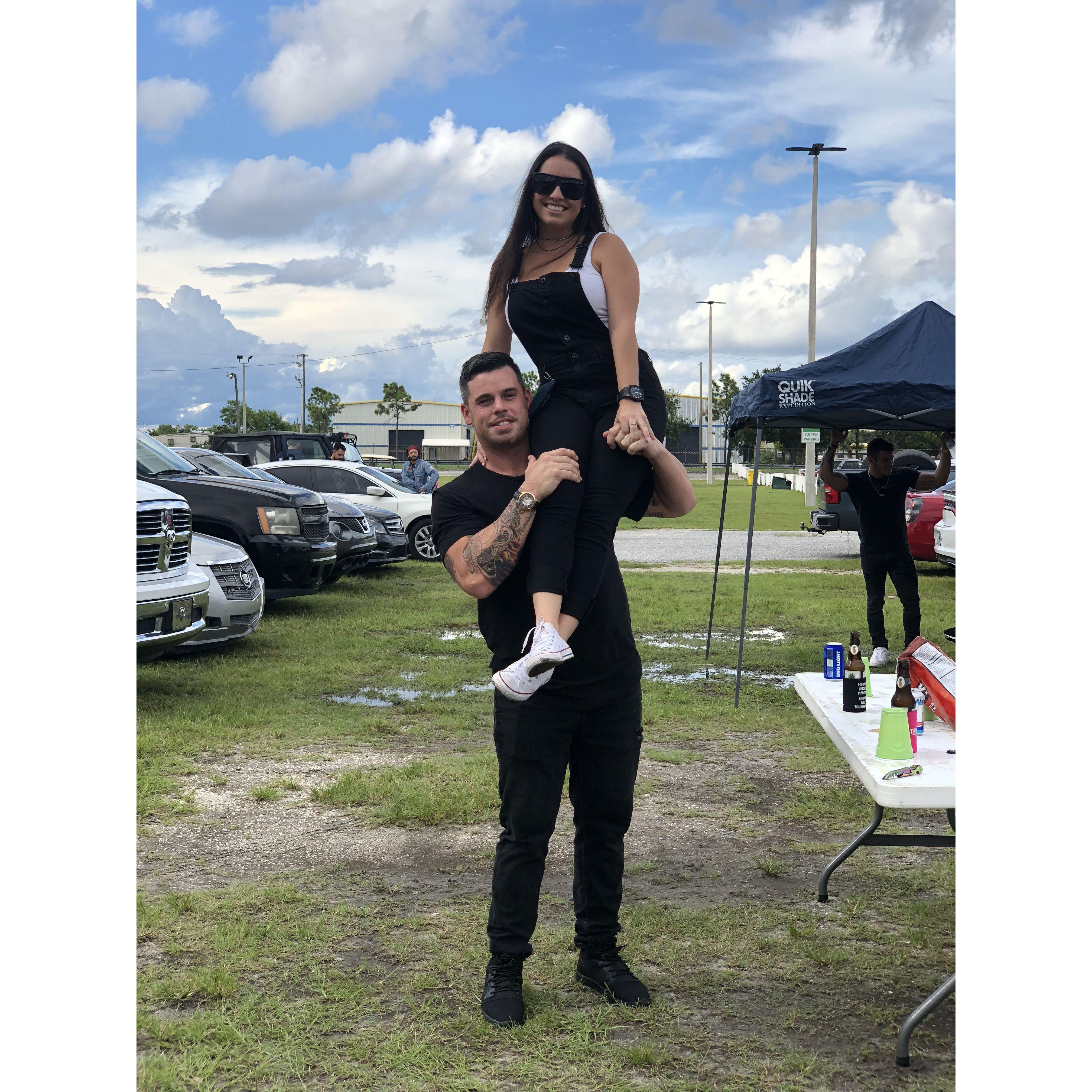 Gianna and Chantz at one of the many concerts they have attended!