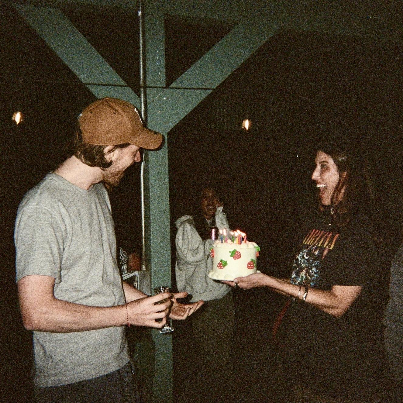 Many a birthday celebrated in our backyard