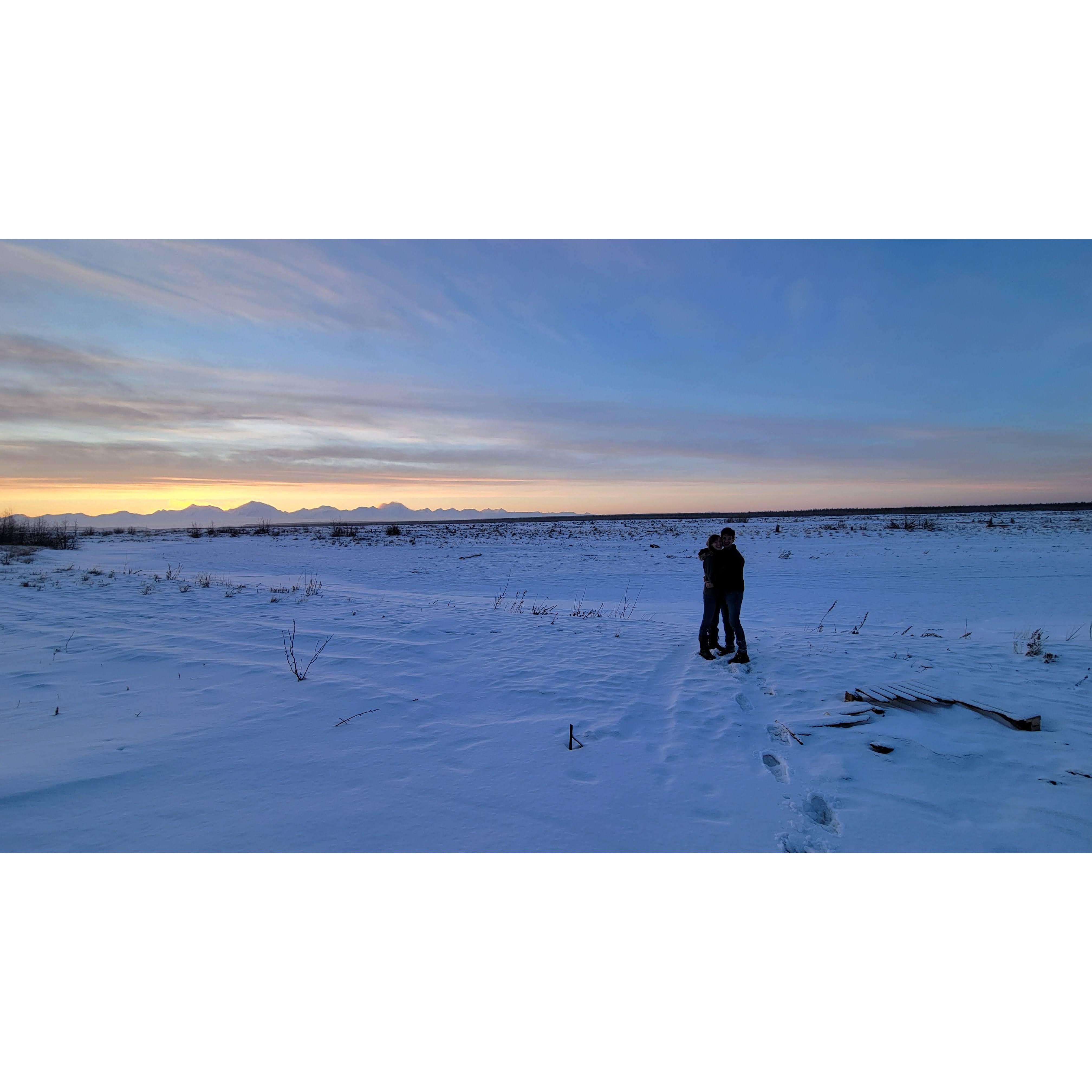 Took him to see the mountains