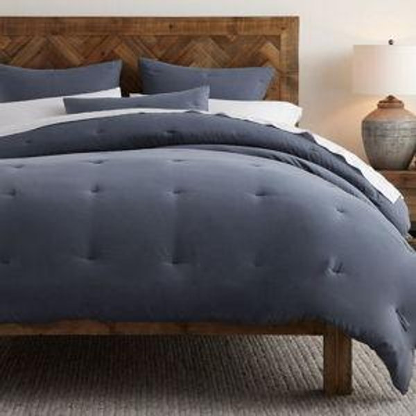 Dream Brushed Cotton Comforter - Steel Blue