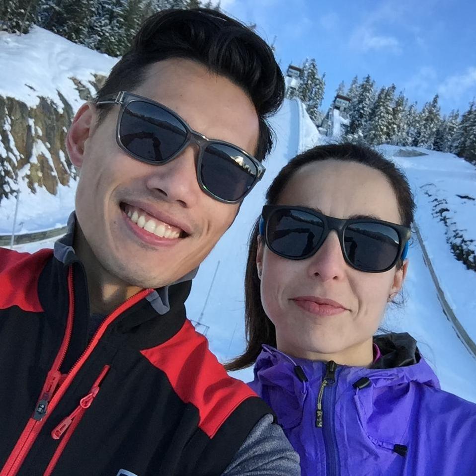 Marta introduces Bryan to cross country skiing! Another activity that Marta bests Bryan at. Thankfully, Bryan can now keep up with Marta.