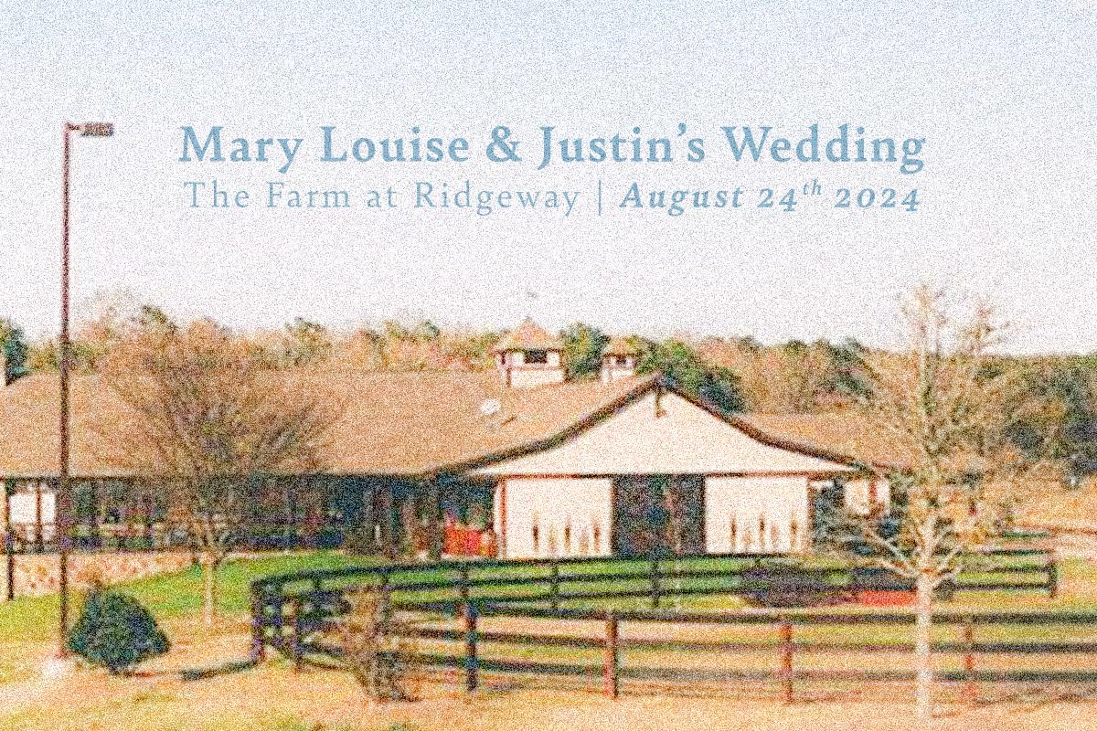 The Wedding Website of Mary Louise Boylston and Justin Price