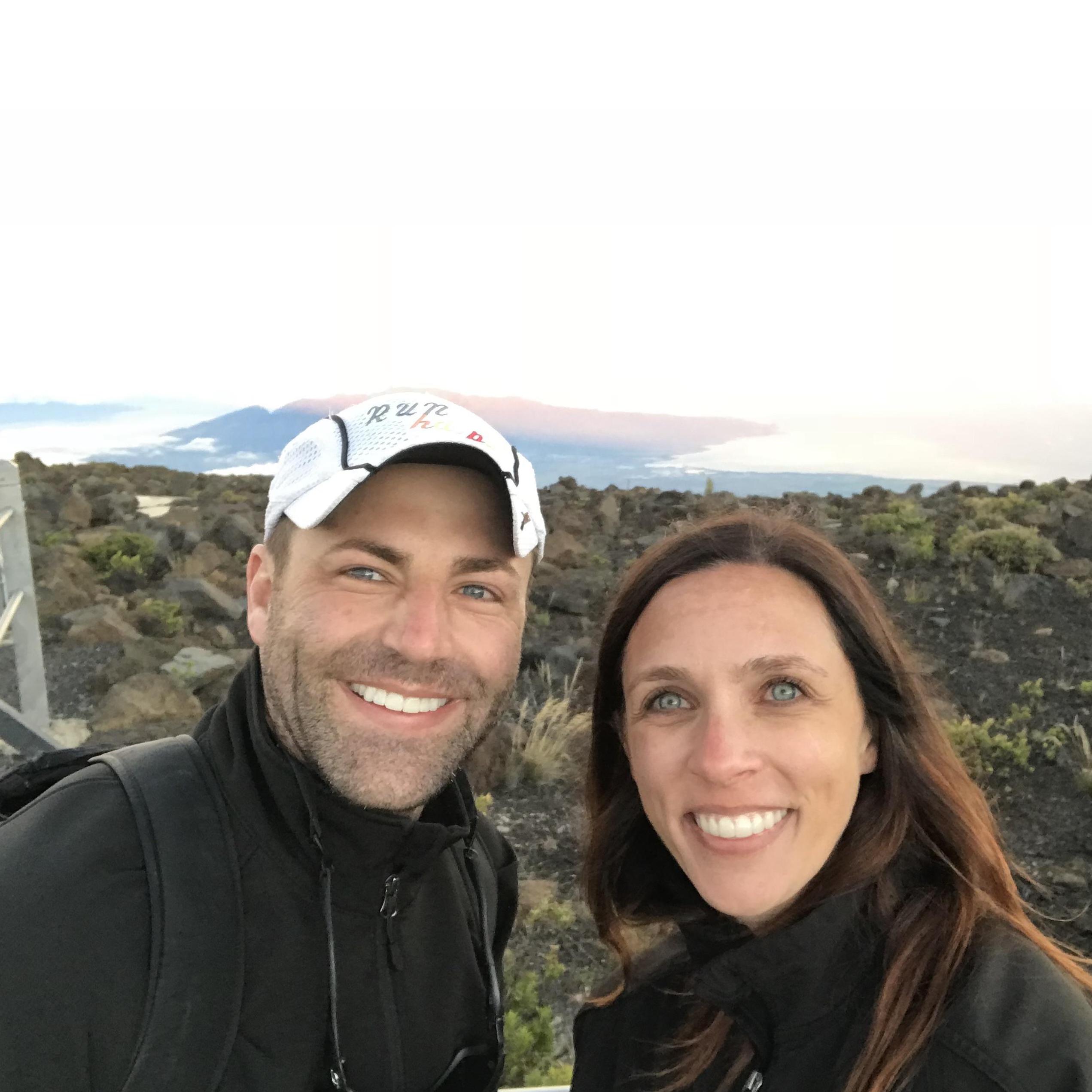 We woke up at 3am to catch the sunrise on top of Haleakala in Maui...it was so beautiful!