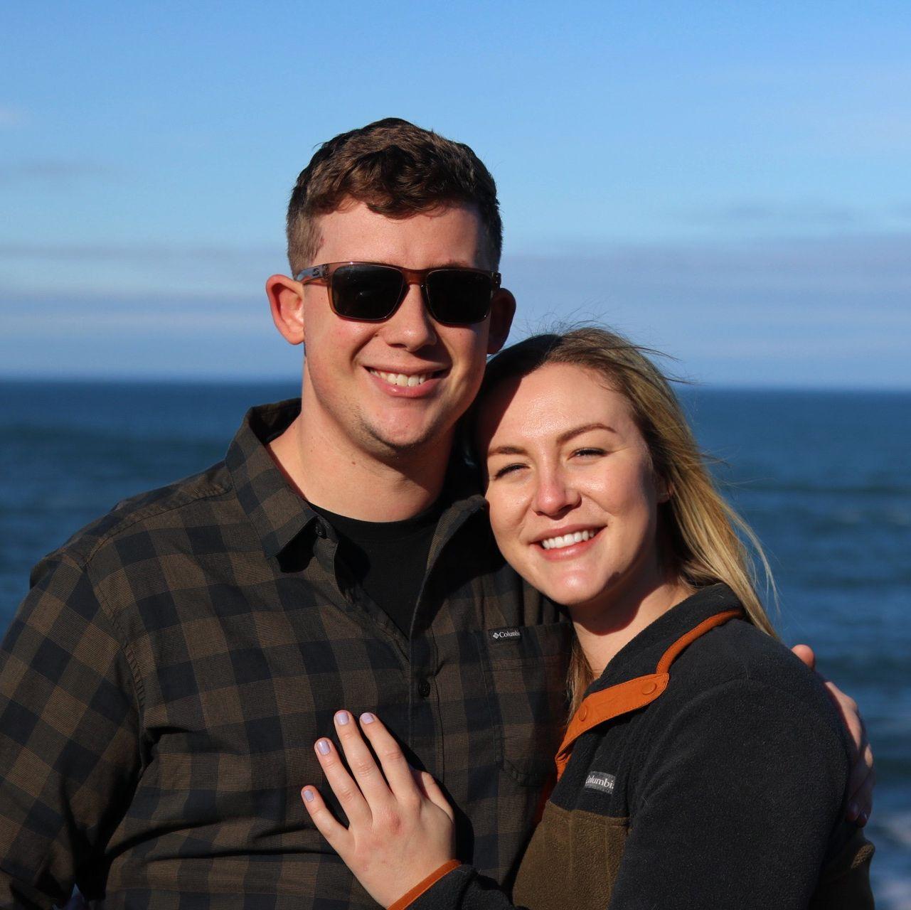 Our first trip to the Oregon coast together (Molly's first time ever!)