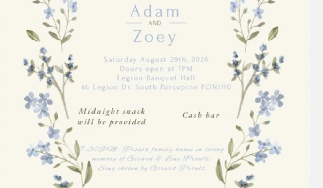 The Wedding Website of Zoey Howe-Proulx and Adam Moore