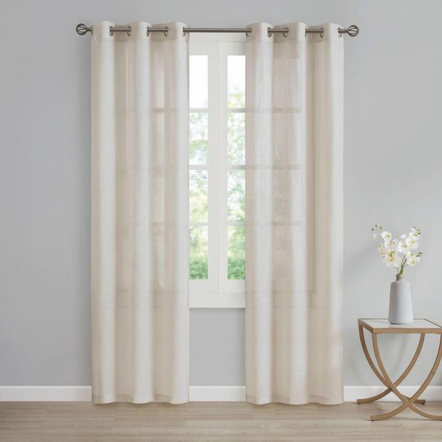 SALT™ Lora 2-Pack 84-Inch Grommet Window Curtain Panels in Linen