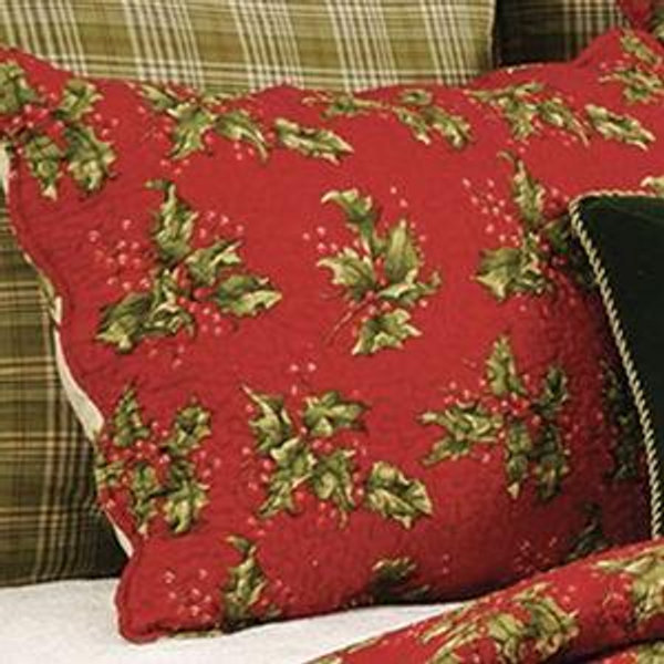 C&F Home Holly Red Cotton Standard Sham & Reviews | Wayfair