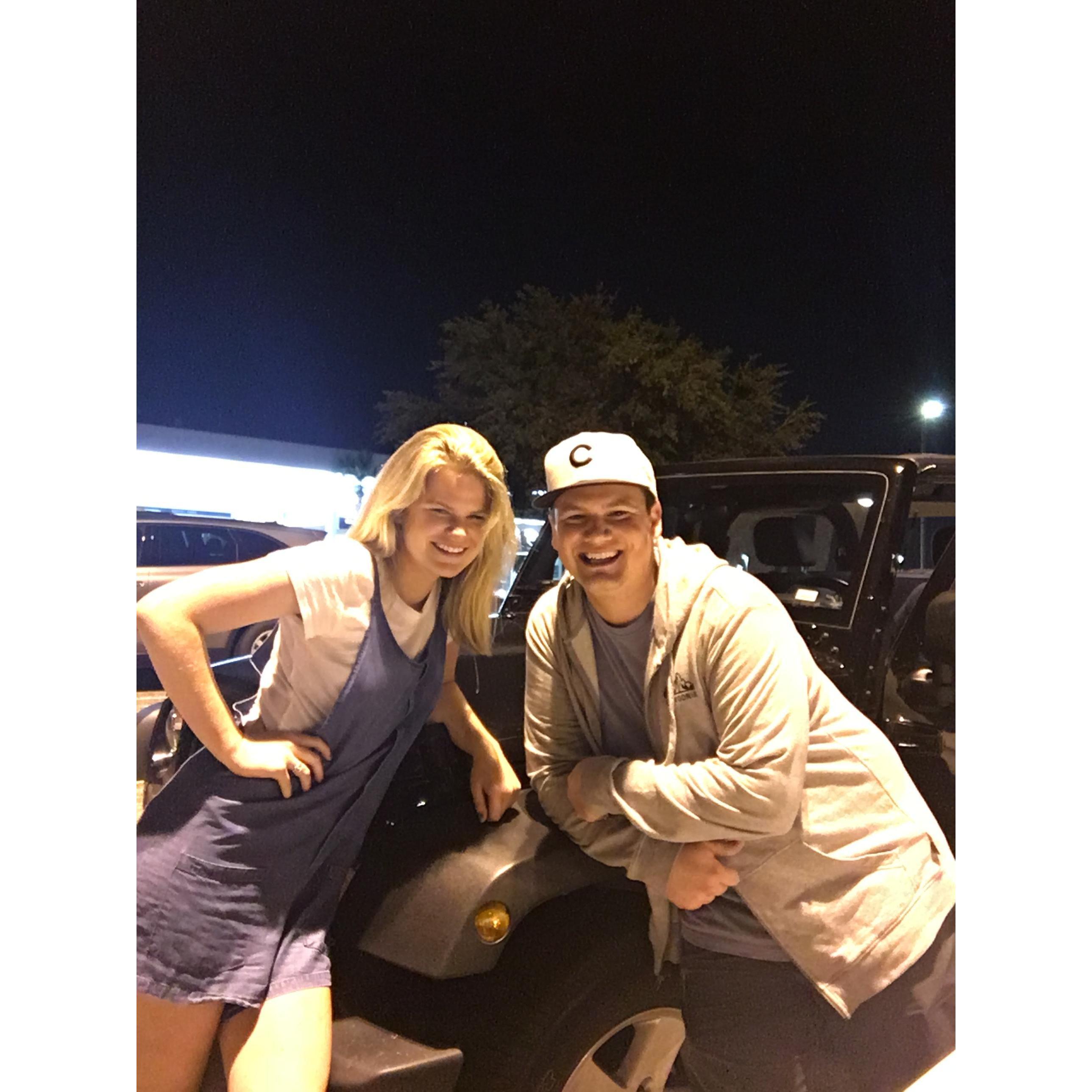 Our traditional "car photo" in Charleston