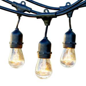 48 ft. 11-Watt Outdoor Weatherproof String Light with S14 Incandescent Light Bulbs Included