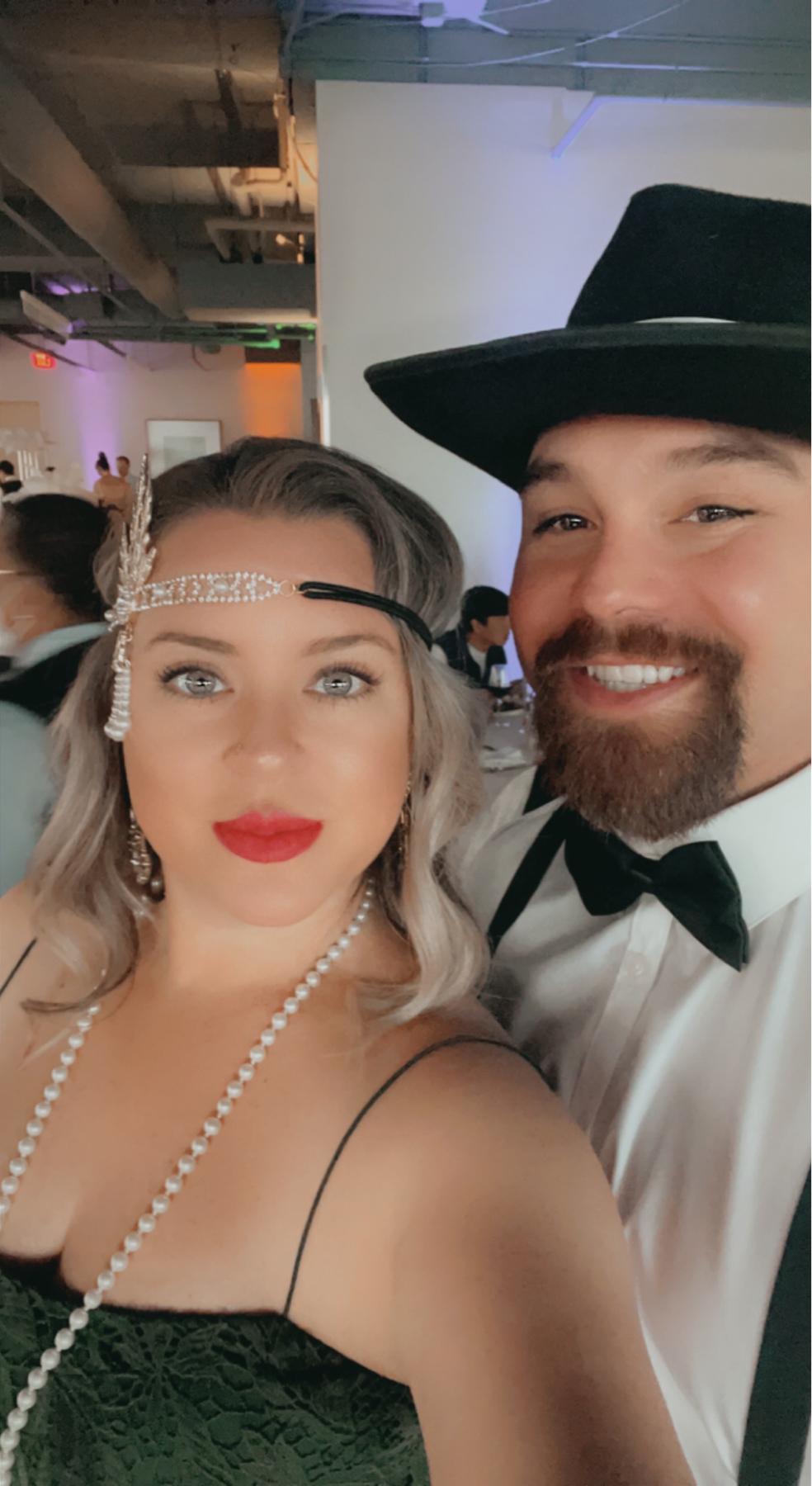 Work 1920's Party. We clean up nicely!