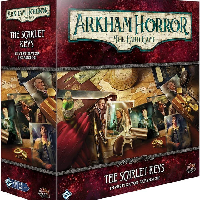 Fantasy Flight Games Arkham Horror The Card Game The Scarlet Keys Investigator Expansion | Horror Mystery Game | Cooperative Card Game | Ages 14+ | 1-4 Players | Avg. Playtime 1-2 Hours | Made