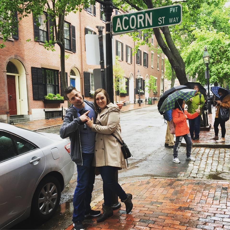 Historic Acorn Street, Boston, MA. 
May 19, 2018