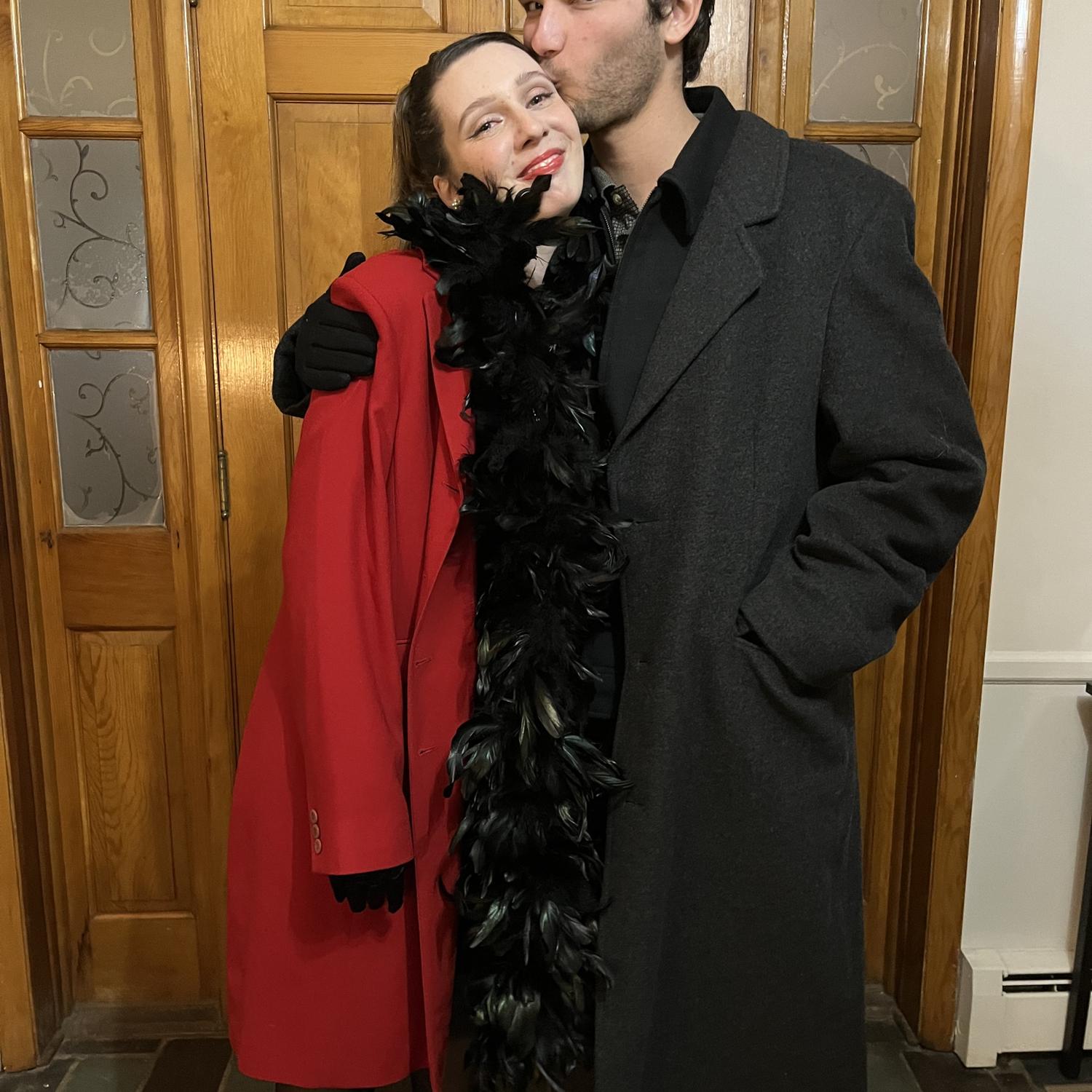 Dressed up like mobsters!