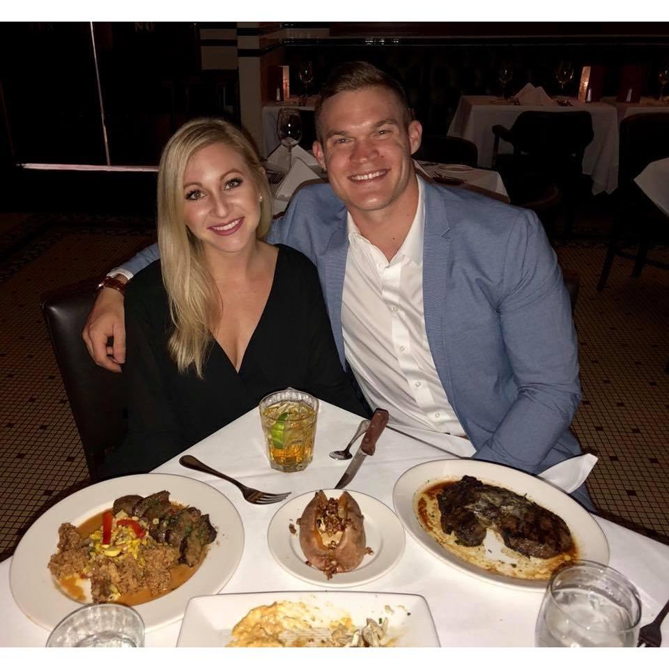 Eric and Brit's dinner before the engagement in New Orleans. So good! They recommend Dickie Brennan's Steakhouse 100%!