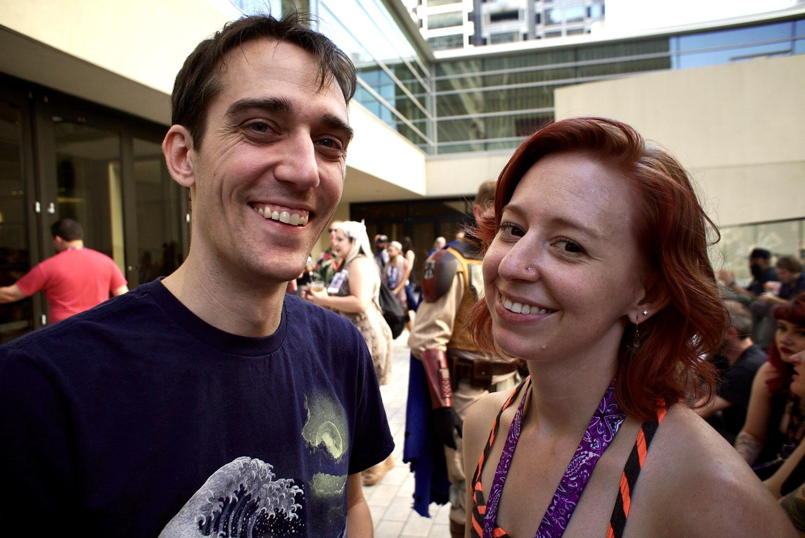 Dragon Con 2017, playing with Luke's new camera