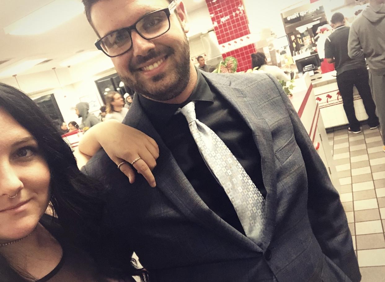 The first time our In-n-out tradition started! We left Madi’s work Christmas party because the food sucked and grabbed a burger instead!