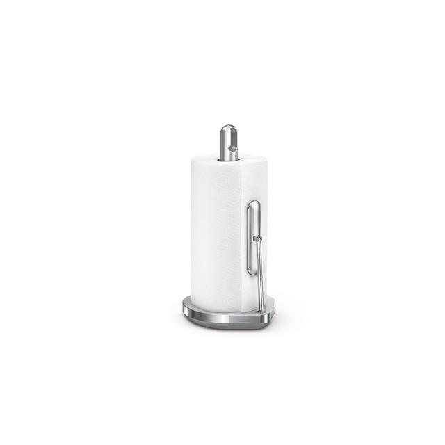 simplehuman Tension Arm Standing Paper Towel Holder, Stainless Steel
